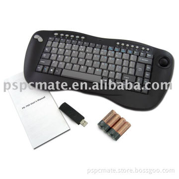 2.4g wireless multimedia keyboard with trackball  mouse